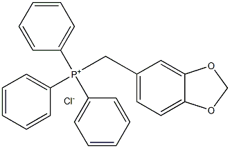 [(2H-1,3-benzodioxol-5-yl)methyl]triphenylphosphanium chloride 结构式