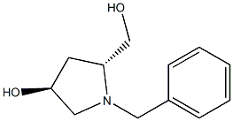 (3S,5R)-1-Benzyl-5-hydroxymethyl-pyrrolidin-3-ol Structure