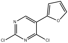 2,4-Dichloro-5-(2-furyl)pyrimidine Structure