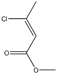 methyl trans-3-chloro-2-butenoate Structure