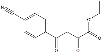 ethyl 4-(4-cyanophenyl)-2,4-dioxobutanoate Struktur