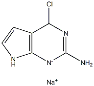 4-Chloro-7H-pyrrolo[2,3-d]pyriMidin-2-aMine sodiuM salt 化学構造式