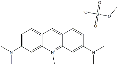 Acridinium, 3,6-bis(dimethylamino)-10-methyl-, methyl sulfate Structure