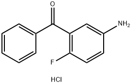 3-benzoyl-4-fluoroaniline hydrochloride 化学構造式