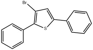 Thiophene, 3-bromo-2,5-diphenyl- Structure