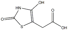 2-(4-hydroxy-2-oxo-2,3-dihydro-1,3-thiazol-5-yl)acetic acid Struktur