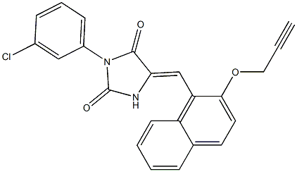 664356-96-1 3-(3-chlorophenyl)-5-{[2-(2-propynyloxy)-1-naphthyl]methylene}-2,4-imidazolidinedione