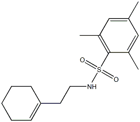 N-[2-(1-cyclohexen-1-yl)ethyl]-2,4,6-trimethylbenzenesulfonamide Struktur