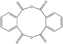 7,14-dimethylidenedibenzo[c,h][1,6]dioxecine-5,12(7H,14H)-dione Structure