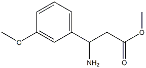 methyl 3-amino-3-(3-methoxyphenyl)propanoate Structure