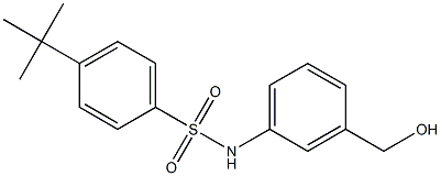 4-tert-butyl-N-[3-(hydroxymethyl)phenyl]benzenesulfonamide,670230-47-4,结构式