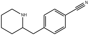 4-[(piperidin-2-yl)methyl]benzonitrile Structure