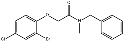 N-benzyl-2-(2-bromo-4-chlorophenoxy)-N-methylacetamide Structure