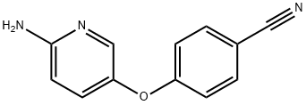 4-[(6-aminopyridin-3-yl)oxy]benzonitrile 化学構造式