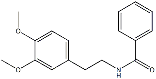 N-[2-(3,4-dimethoxyphenyl)ethyl]benzamide Struktur