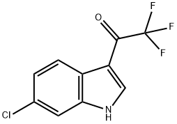 1-(6-Chloro-3-indolyl)-2,2,2-trifluoroethanone Structure