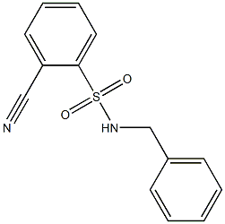 N-benzyl-2-cyanobenzenesulfonamide 化学構造式