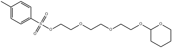 Toluene-4-sulfonic acid 2-{2-[2-(tetrahydropyran-2-yloxy)-ethoxy]-ethoxy}-ethyl ester Structure