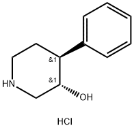 trans-4-Phenyl-3-piperidinol hydrochloride Structure