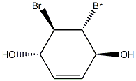 (1S,4S,5R,6R)-5,6-Dibromo-2-cyclohexene-1,4-diol Structure