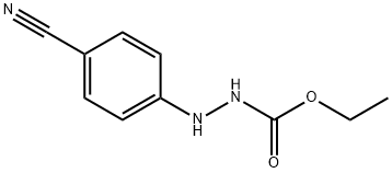 Ethyl 2-(4-Cyanophenyl)hydrazinecarboxylate Struktur