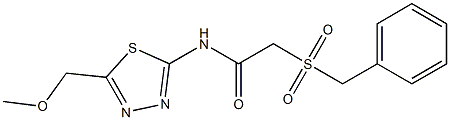 701228-76-4 2-(benzylsulfonyl)-N-[5-(methoxymethyl)-1,3,4-thiadiazol-2-yl]acetamide