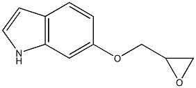 6-[(oxiran-2-yl)methoxy]-1H-indole Struktur