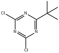 2,4-Dichloro-6-(tert-butyl)1,3,5-triazine 结构式