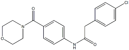 2-(4-chlorophenyl)-N-[4-(4-morpholinylcarbonyl)phenyl]acetamide,708990-24-3,结构式