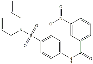 N-{4-[(diallylamino)sulfonyl]phenyl}-3-nitrobenzamide Structure