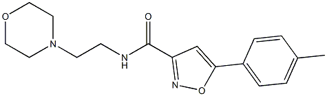 5-(4-methylphenyl)-N-[2-(4-morpholinyl)ethyl]-3-isoxazolecarboxamide Structure