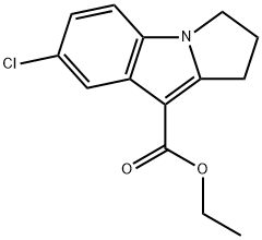 7-氯-2,3-二氢-1H-吡咯并[1,2-A]吲哚-9-羧酸乙酯,71948-61-3,结构式
