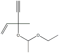 1-ethoxy-1-[(3-methylpent-1-en-4-yn-3-yl)oxy]ethane Structure