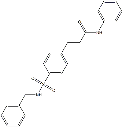 3-{4-[(benzylamino)sulfonyl]phenyl}-N-phenylpropanamide Struktur