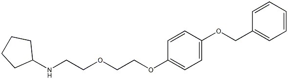 N-(2-{2-[4-(benzyloxy)phenoxy]ethoxy}ethyl)-N-cyclopentylamine Structure