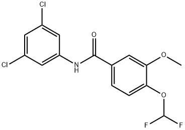 N-(3,5-dichlorophenyl)-4-(difluoromethoxy)-3-methoxybenzamide Structure