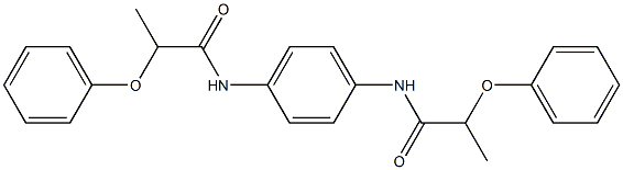 2-phenoxy-N-{4-[(2-phenoxypropanoyl)amino]phenyl}propanamide Structure