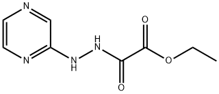Ethyl oxo-(N'-pyrazin-2-yl-hydrazino)acetate Struktur