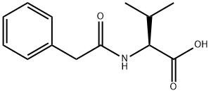 L-Valine, N-(2-phenylacetyl)- Struktur