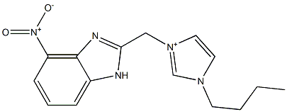 1-butyl-3-[(4-nitro-1H-benzimidazol-2-yl)methyl]-1H-imidazol-3-ium Structure