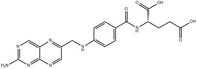 Glutamic acid, N-[4-[[(2-amino-6-pteridinyl)methyl]amino]benzoyl]-,728946-34-7,结构式