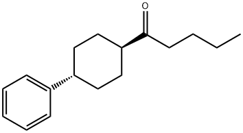 反式-(4-戊酰基环己基)苯 结构式