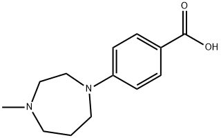 4-(4-methyl-1,4-diazepan-1-yl)benzoic acid Structure