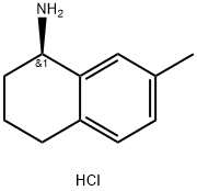 (R)-7-Methyl-1,2,3,4-tetrahydronaphthalen-1-amine hydrochloride,731859-03-3,结构式