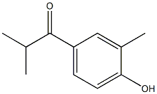 1-(4-羟基-3-甲基苯基)-2-甲基丙-1-酮, 73206-57-2, 结构式