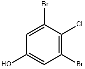 3,5-二溴-4-氯苯酚,74104-19-1,结构式