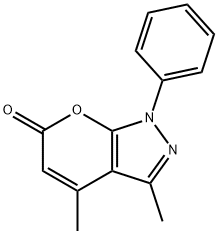 Pyrano[2,3-c]pyrazol-6(1H)-one,3,4-dimethyl-1-phenyl-|3,4-二甲基-1-苯基吡喃并[2,3-C]吡唑-6(1H)-酮