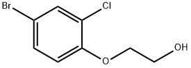 2-(4-Bromo-2-chlorophenoxy)ethan-1-ol 化学構造式