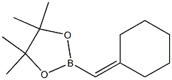 2-(シクロヘキシリデンメチル)-4,4,5,5-テトラメチル-1,3,2-ジオキサボロラン 化学構造式