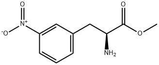 METHYL (2S)-2-AMINO-3-(3-NITROPHENYL)PROPANOATE 结构式